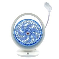 JR-2018  Rechargeable Table Fan With LED Light