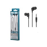 Remax RW-105 New Music Earphone With HD Mic 3.5mm Wire Headset
